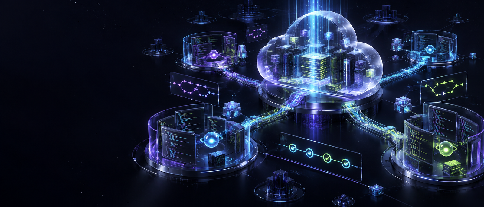 Abstract cloud core coordinating secure agentic coding workstreams