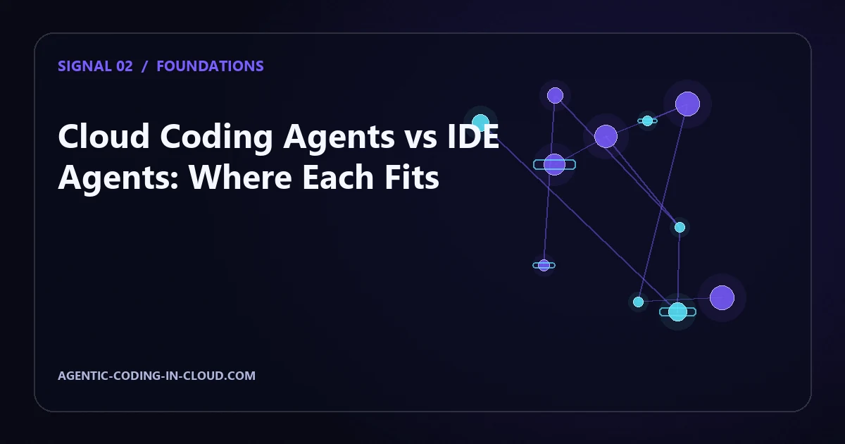 Cloud Coding Agents vs IDE Agents: Where Each Fits