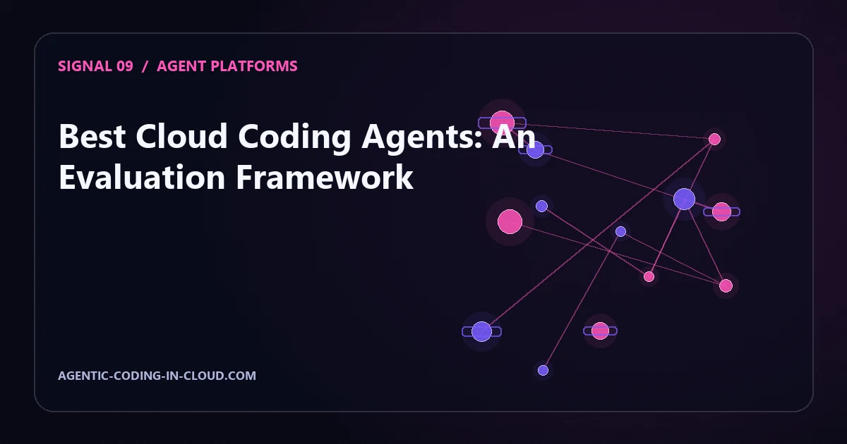 Best Cloud Coding Agents: An Evaluation Framework