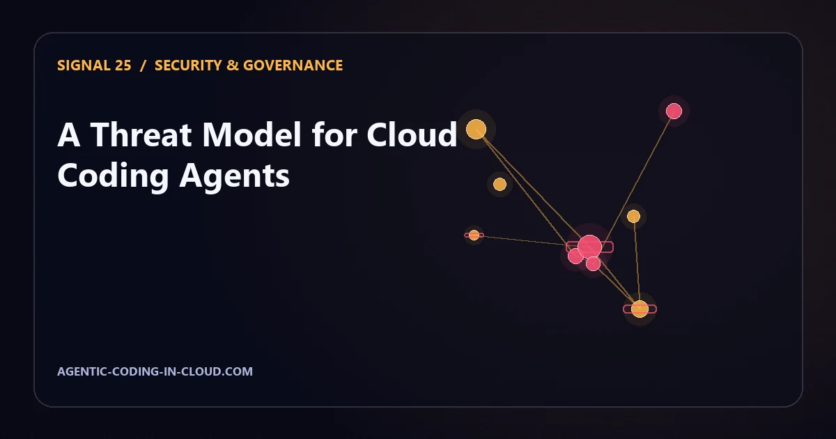 A Threat Model for Cloud Coding Agents