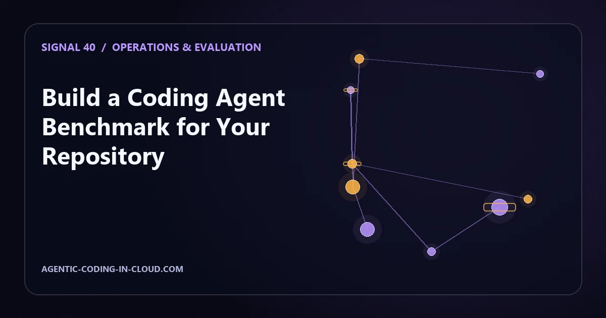 Build a Coding Agent Benchmark for Your Repository