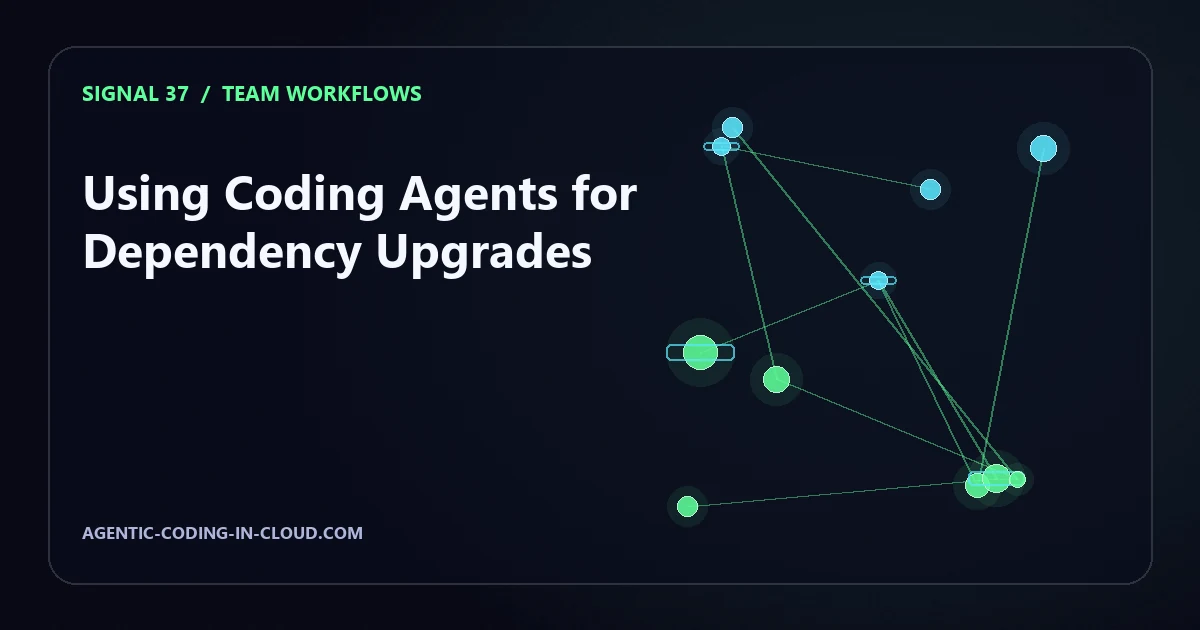 Using Coding Agents for Dependency Upgrades