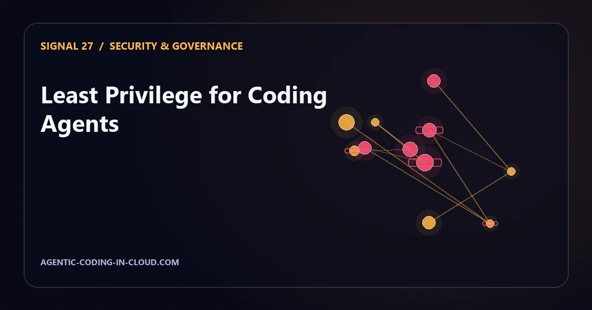 Least Privilege for Coding Agents