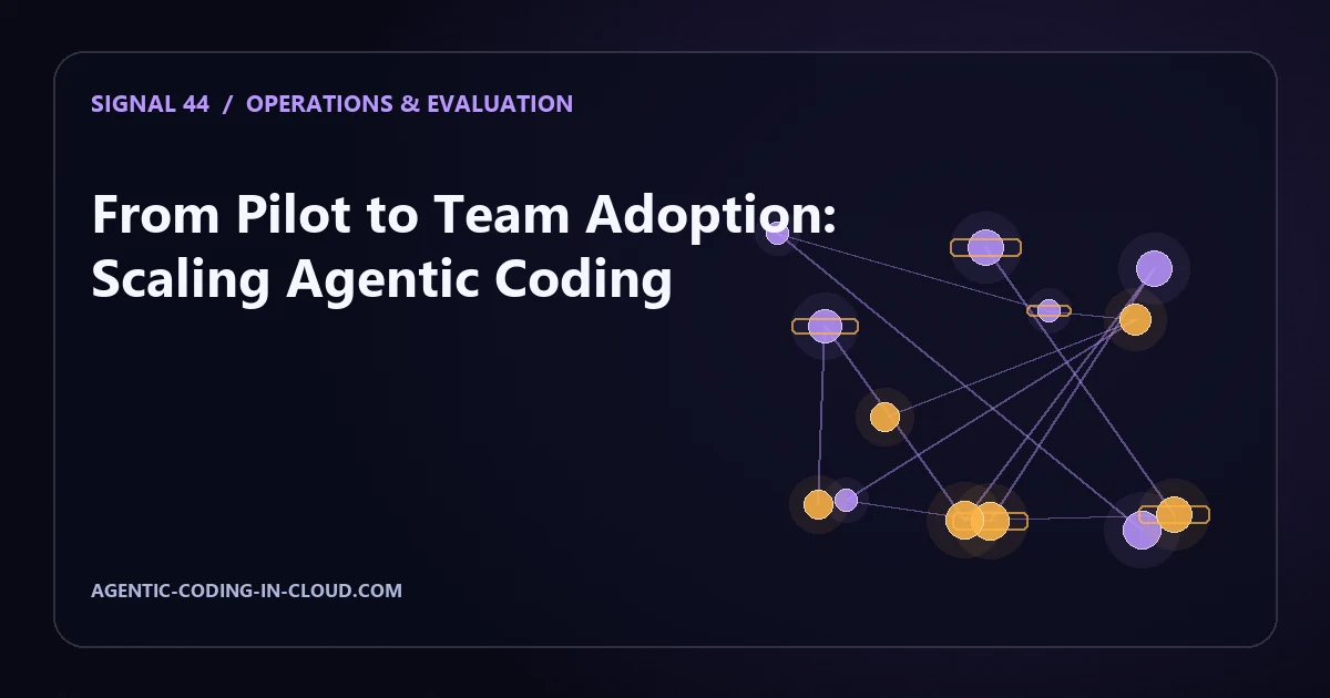 From Pilot to Team Adoption: Scaling Agentic Coding