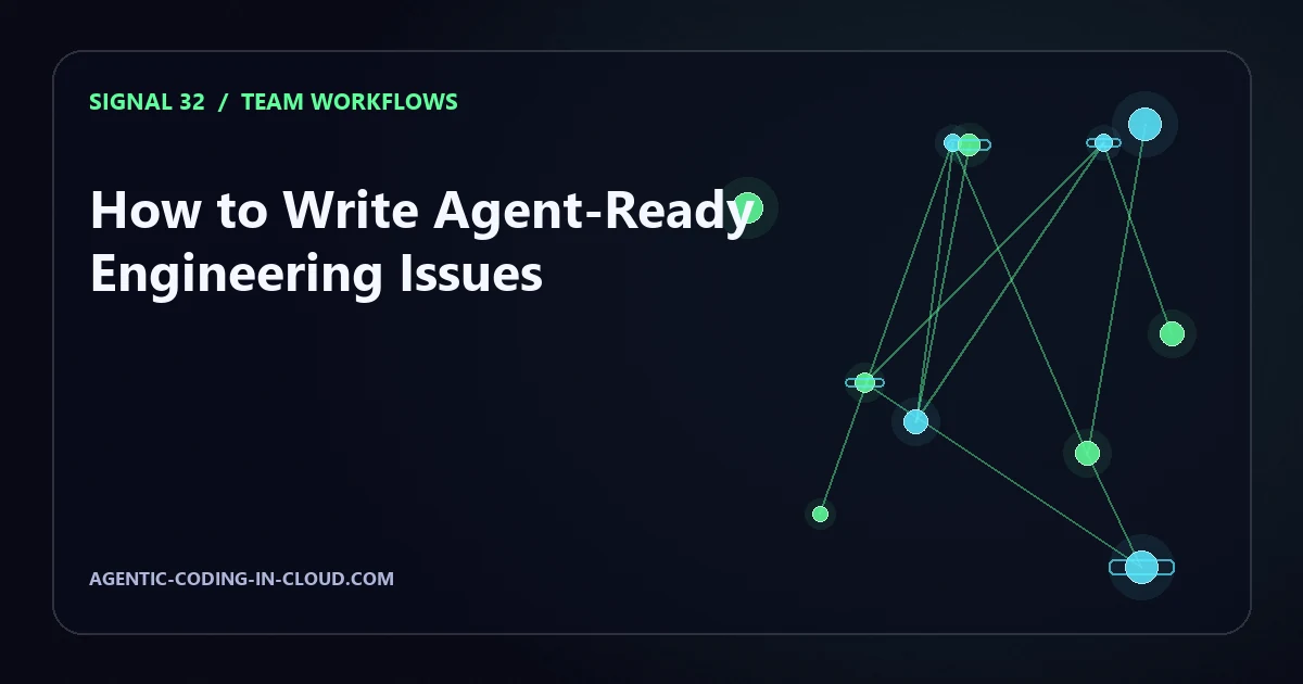 How to Write Agent-Ready Engineering Issues